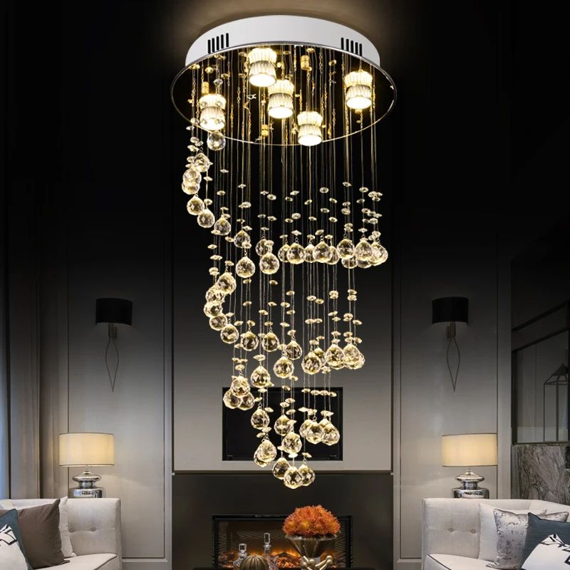 modern spiral Crystal Chandelier Lighting Fixtures Luxury Cystal Lustres de Cristal Living Room Chandeliers led lights 110-220V
modern spiral Crystal Chandelier Lighting Fixtures Luxury Cystal Lustres de Cristal Living Room Chandeliers led lights 110-220V