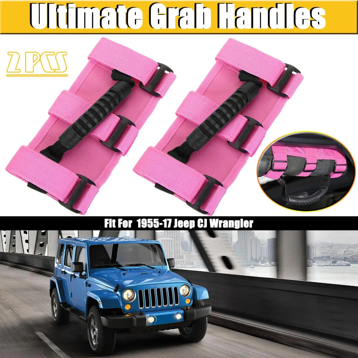 2Pcs/set Rugged Ridge PINK Grab Handles Grip Bar Pulling Tab Fit For Jeep 1955-2017 CJ For Wrangler Mount Side Grab Handle
2Pcs/set Rugged Ridge PINK Grab Handles Grip Bar Pulling Tab Fit For Jeep 1955-2017 CJ For Wrangler Mount Side Grab Handle