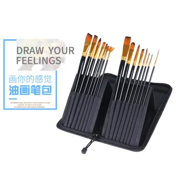 15PCS/Bag Suit Bristles Oil Painting watercolor pen Arts Paint Brush stationery
15PCS/Bag Suit Bristles Oil Painting watercolor pen Arts Paint Brush stationery
