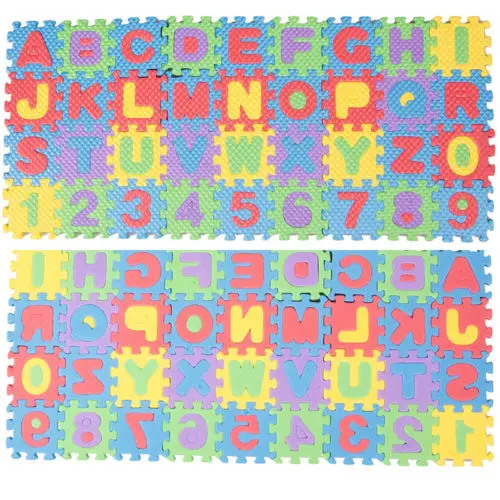 36pcs Soft Eva Foam Baby Learning Education Play Floor Mat Alphabet Numbers Kid DIY Puzzle Jigsaw
36pcs Soft Eva Foam Baby Learning Education Play Floor Mat Alphabet Numbers Kid DIY Puzzle Jigsaw