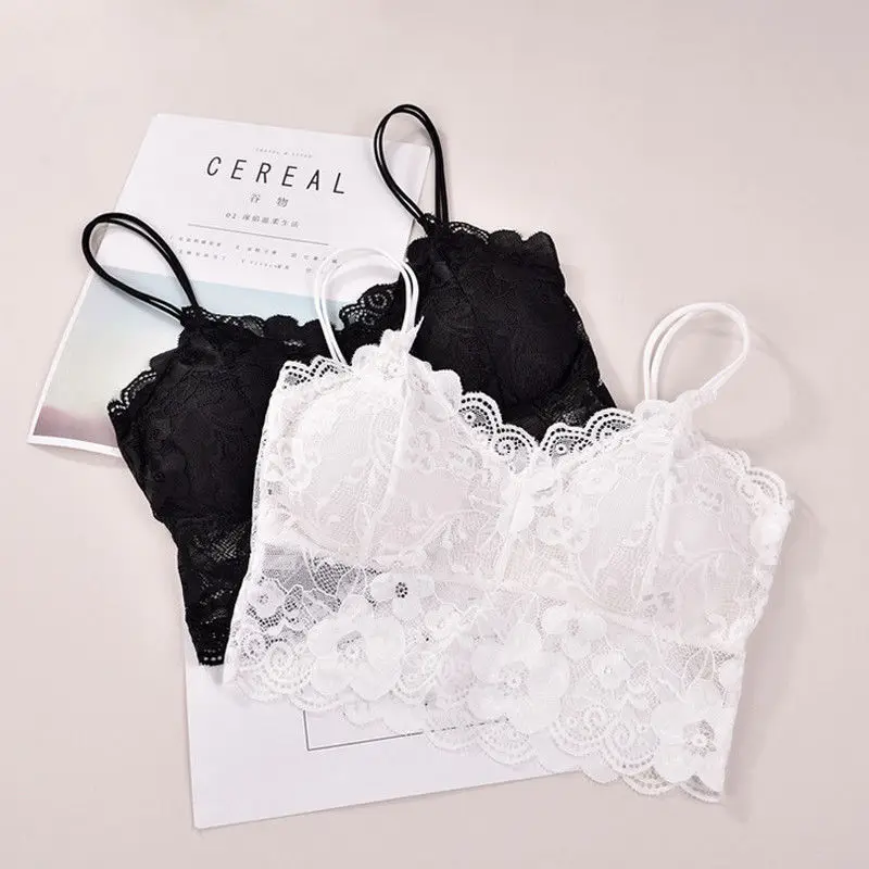 Sexy Women's Bra Hollow Out Stylish Sleeveless Lace Bras Nightclub Bralette Crochet Solid Crop Tank Flower Bra Vest
Sexy Women's Bra Hollow Out Stylish Sleeveless Lace Bras Nightclub Bralette Crochet Solid Crop Tank Flower Bra Vest