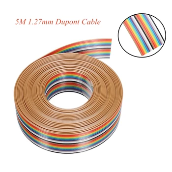 5M DuPont Lines Cables 20Pin Flat Cable 1.27mm Pitch for 2.54mm FC IDC Connectors Wire
5M DuPont Lines Cables 20Pin Flat Cable 1.27mm Pitch for 2.54mm FC IDC Connectors Wire