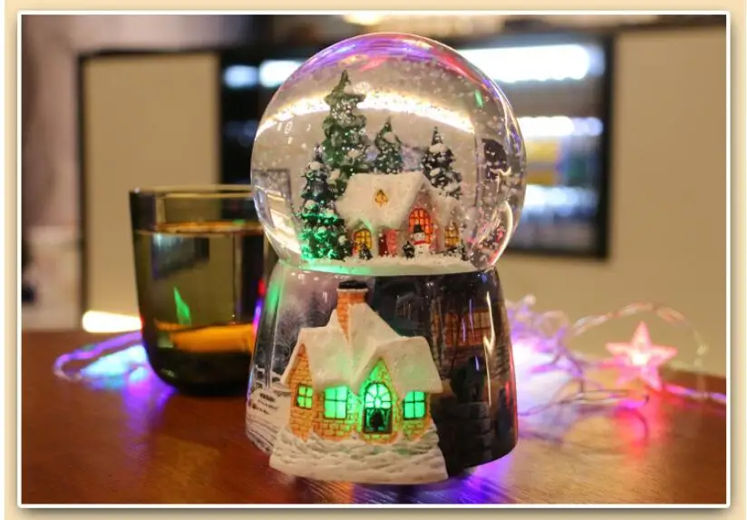 Lovers Gift Crystal Snow Ball Rotate Snowball Luminous Music Box Swivel Water Ball With Snowflake Wedding Christmas Birthday
Lovers Gift Crystal Snow Ball Rotate Snowball Luminous Music Box Swivel Water Ball With Snowflake Wedding Christmas Birthday