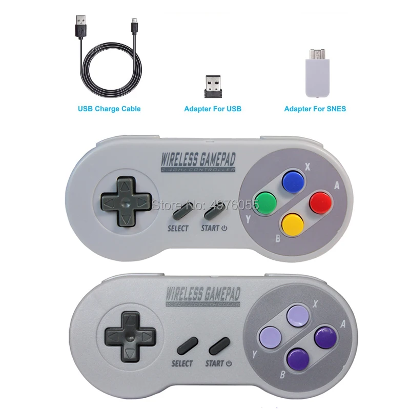 

Wireless Gamepads 2.4GHZ Joypad Joystick Controller for SNES NES Classic Mini windows IOS Android raspberry pi Console remote