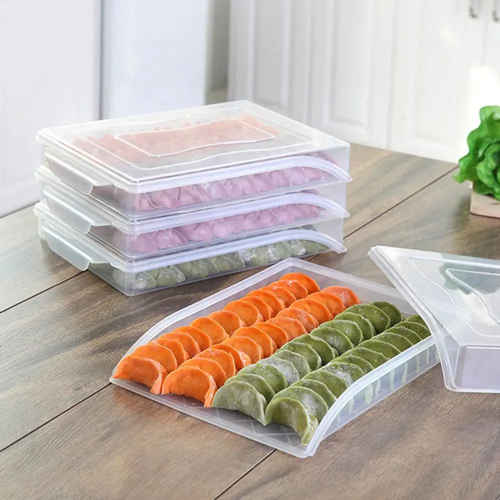 Clear Home Kitchen Frozen Dumpling Storage Box Refrigerator Fresh-keeping Tray New
Clear Home Kitchen Frozen Dumpling Storage Box Refrigerator Fresh-keeping Tray New