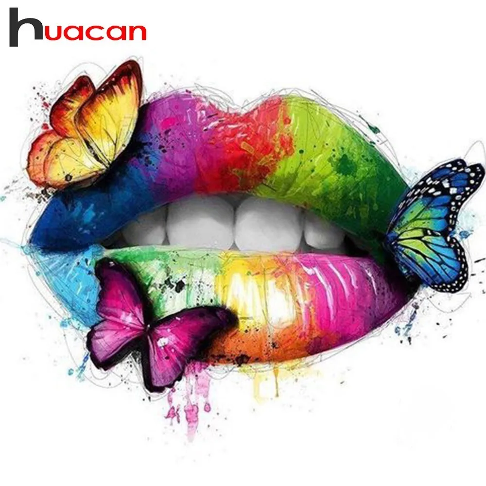 Huacan DIY Diamond Painting Full Square Drill Lip Diamond Embroidery Sale Butterfly Rhinestone Mosaic Cross Stitch Cartoon Kit
Huacan DIY Diamond Painting Full Square Drill Lip Diamond Embroidery Sale Butterfly Rhinestone Mosaic Cross Stitch Cartoon Kit
