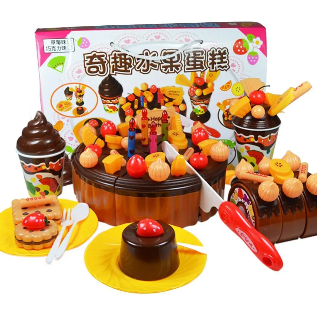 Funny Play Simulation Cutting Birthday Cake Kitchen Set of Food Toys > 3 years old for Cartoon Children
Funny Play Simulation Cutting Birthday Cake Kitchen Set of Food Toys > 3 years old for Cartoon Children