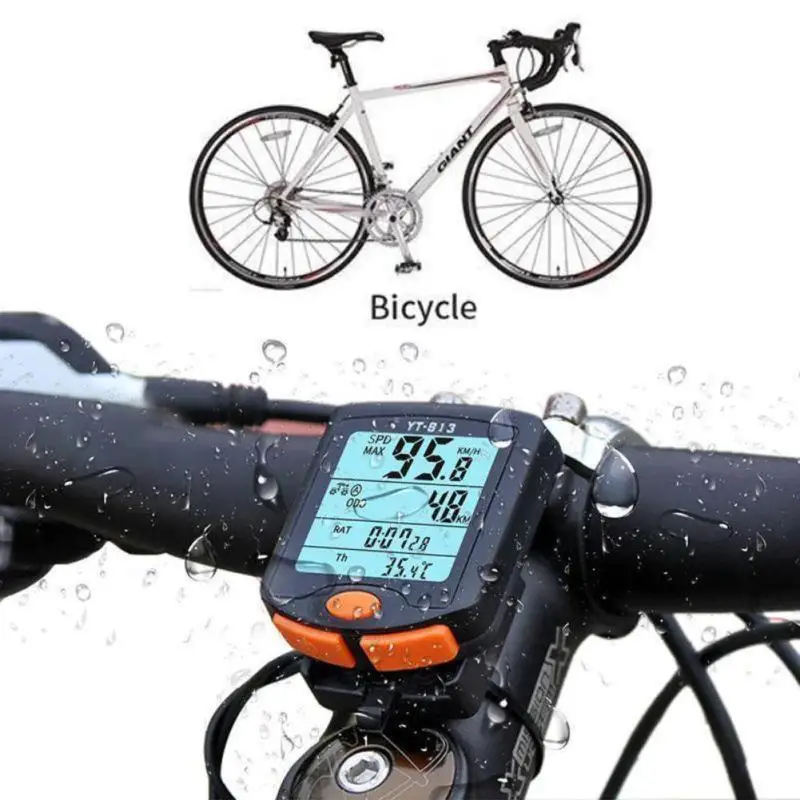 Bicycle Computer Wireless Bike Computer Speedometer Digital Odometer Stopwatch Thermometer LCD Backlight Rainproof Black
Bicycle Computer Wireless Bike Computer Speedometer Digital Odometer Stopwatch Thermometer LCD Backlight Rainproof Black