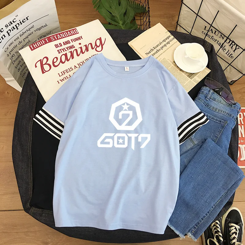 2019 cotton t shirt kpop GOT7 Japanese style small fresh round neck girl T-shirt korean kawaii Tee shirt women loose summer tops
2019 cotton t shirt kpop GOT7 Japanese style small fresh round neck girl T-shirt korean kawaii Tee shirt women loose summer tops