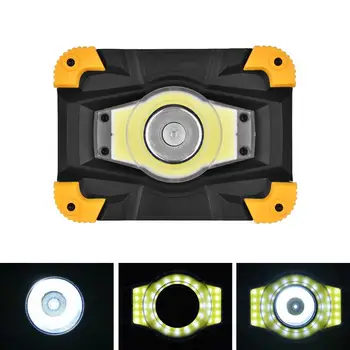 Portable T6 + COB LED Work Light 4 Modes LED Spotlight Powered By 2 * 18650 Battery or 3*AA Battery for Outdoor Camping Fishing 
Portable T6 + COB LED Work Light 4 Modes LED Spotlight Powered By 2 * 18650 Battery or 3*AA Battery for Outdoor Camping Fishing
