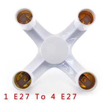 1 E27 to 4 E27 lamp Split holder LED Light Base Lighting Socket Splitter Adapter plug Converters for Lamp Bulb
1 E27 to 4 E27 lamp Split holder LED Light Base Lighting Socket Splitter Adapter plug Converters for Lamp Bulb