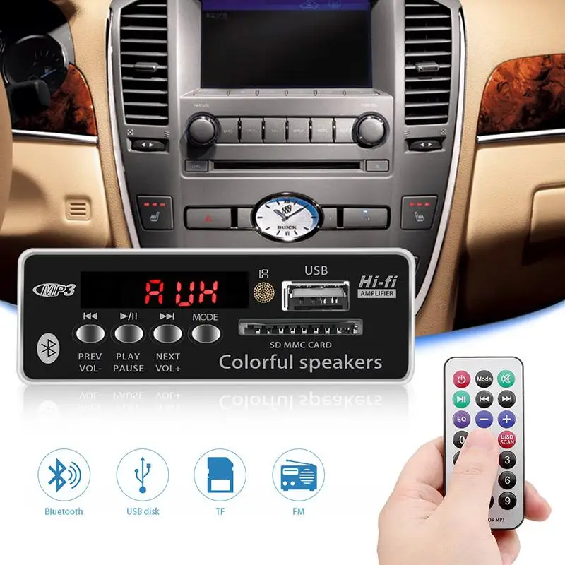 Car USB Bluetooth Hands-free MP3 Player Integrated FM Radio Decoder Board Module with Remote Control for car SD CARD
Car USB Bluetooth Hands-free MP3 Player Integrated FM Radio Decoder Board Module with Remote Control for car SD CARD