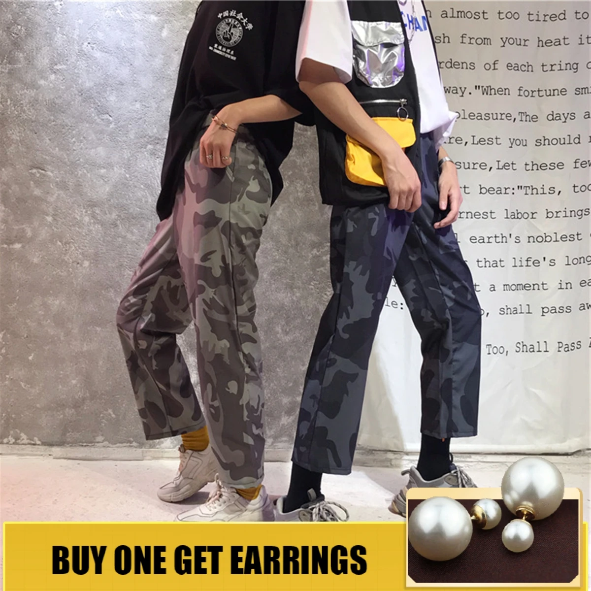 HOUZHOU Summer Streetwear Camouflage Print Camo Pants Women Harajuku Loose Straight Ankle Length Lovers Pants Hip Hop Casual
HOUZHOU Summer Streetwear Camouflage Print Camo Pants Women Harajuku Loose Straight Ankle Length Lovers Pants Hip Hop Casual