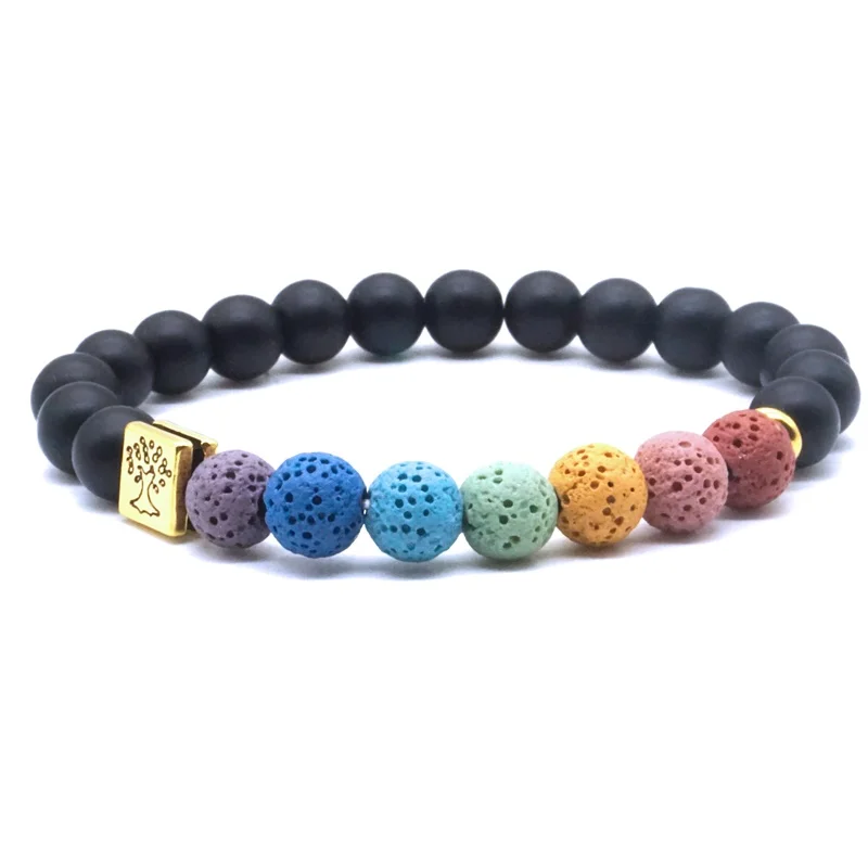8mm Lava Stone Square Tree of Life 7 Chakra Healing Balance Beads Reiki Buddha Prayer Essential Oil Diffuser Bracelet Jewelry
8mm Lava Stone Square Tree of Life 7 Chakra Healing Balance Beads Reiki Buddha Prayer Essential Oil Diffuser Bracelet Jewelry