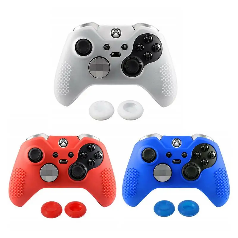 Silicone Controller Cover Skins for Microsoft Xbox One Elite Case Cap Set Game Controller Accessories
Silicone Controller Cover Skins for Microsoft Xbox One Elite Case Cap Set Game Controller Accessories