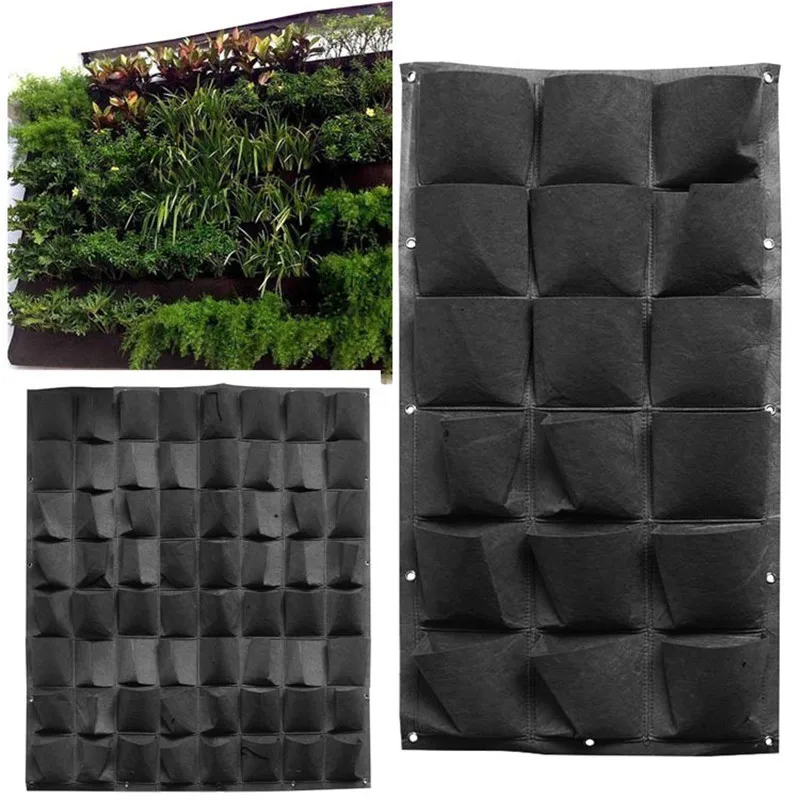Wall Mount Hanging Planting Bags Home Supplies Multi Pockets Black Grow Bag Planter Vertical Garden Vegetable Living Garden Bag
Wall Mount Hanging Planting Bags Home Supplies Multi Pockets Black Grow Bag Planter Vertical Garden Vegetable Living Garden Bag