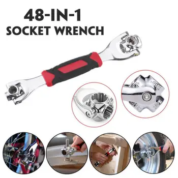 48 in1 Tiger Wrench Tool Socket Work w/Spline Bolts Torx 360 Degree Repair Tool New Multifunction Wrench Get Difficult To Reach
48 in1 Tiger Wrench Tool Socket Work w/Spline Bolts Torx 360 Degree Repair Tool New Multifunction Wrench Get Difficult To Reach