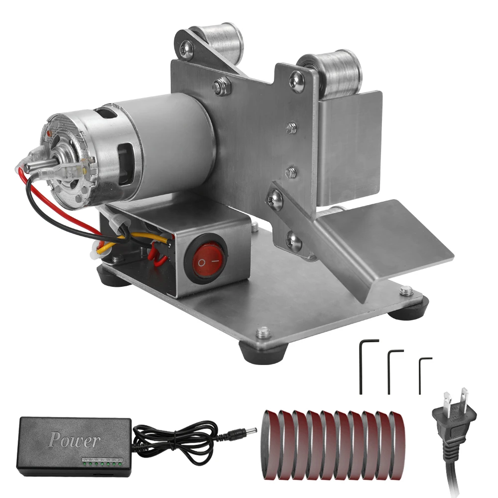 Multifunctional Grinder Mini Electric Belt Sander DIY Polishing Grinding Machine Cutter Edges Sharpener with Sand Belt
Multifunctional Grinder Mini Electric Belt Sander DIY Polishing Grinding Machine Cutter Edges Sharpener with Sand Belt