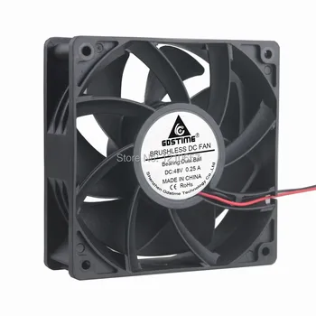 10PCS Lot Gdstime DC 48V 0.15A 2Pin Daul Ball 12CM 120MM 120x38mm Industrial Ventilation Cooling Fan
10PCS Lot Gdstime DC 48V 0.15A 2Pin Daul Ball 12CM 120MM 120x38mm Industrial Ventilation Cooling Fan