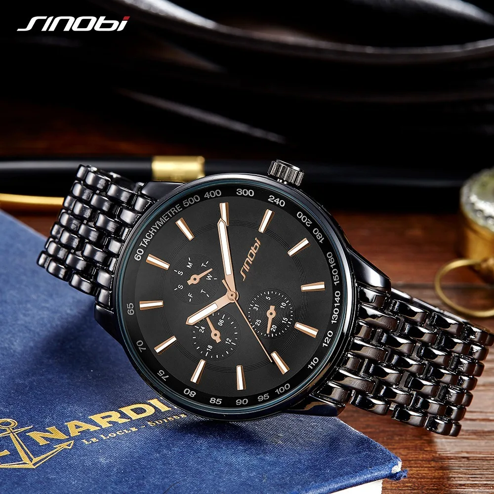 SINOBI Top Brand Luxury Men Women Fashion Casual Stainless Steel Watch Black Sports Geneva Watches Dropship Relogio Masculino
SINOBI Top Brand Luxury Men Women Fashion Casual Stainless Steel Watch Black Sports Geneva Watches Dropship Relogio Masculino