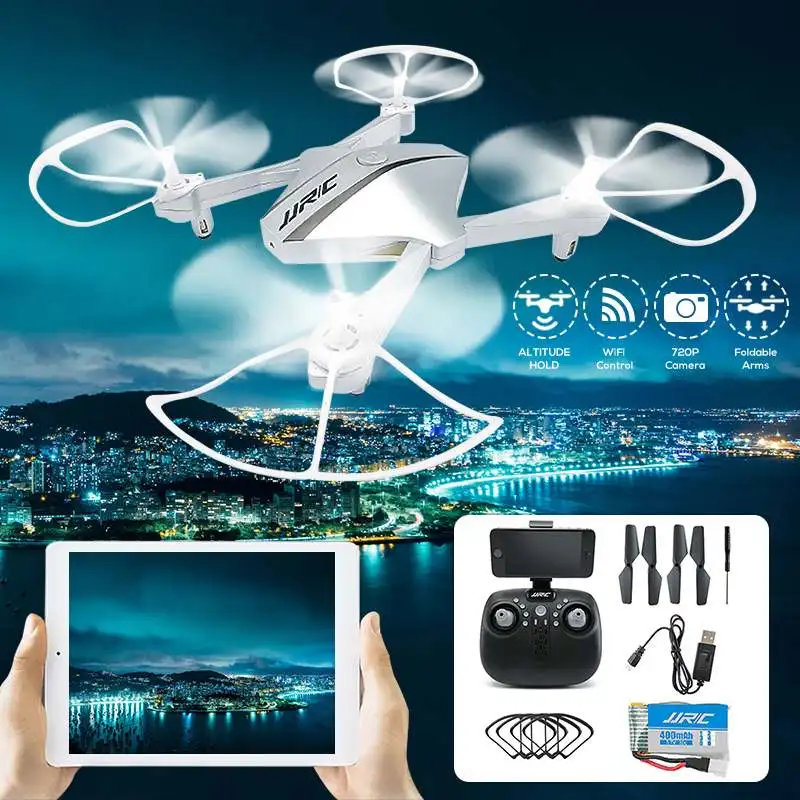 JJR/C H44WH 720P WiFi FPV Drone Selfie Camera Quadcopter Hobb Night LED 3D Flips 2.4G Portable RC Drone
JJR/C H44WH 720P WiFi FPV Drone Selfie Camera Quadcopter Hobb Night LED 3D Flips 2.4G Portable RC Drone