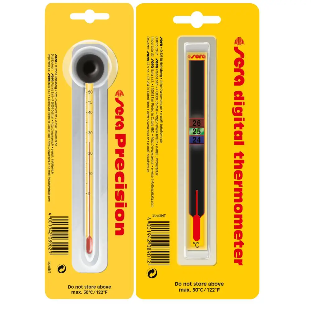 Sera Stick-On Digital/Precision Thermometer Fish Aquarium Tank Water Plant Temperature Monitor Display
Sera Stick-On Digital/Precision Thermometer Fish Aquarium Tank Water Plant Temperature Monitor Display