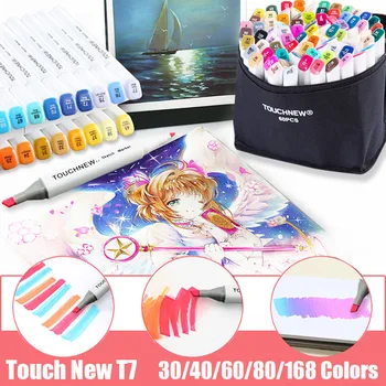 TouchNew7 30/40/60/80/168 Colors Art Markers Set Dual Headed Artistic Brushes Sketching Markers For drawing school art supplies
TouchNew7 30/40/60/80/168 Colors Art Markers Set Dual Headed Artistic Brushes Sketching Markers For drawing school art supplies