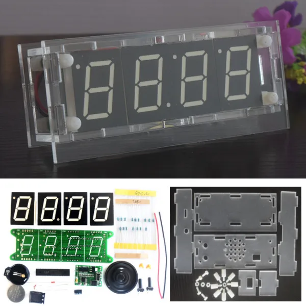 LEORY DIY DC3V-5V DS3231 Voice Timing Music Light Control DIY Digital Electronic Alarm Clock Kit Blue color
LEORY DIY DC3V-5V DS3231 Voice Timing Music Light Control DIY Digital Electronic Alarm Clock Kit Blue color