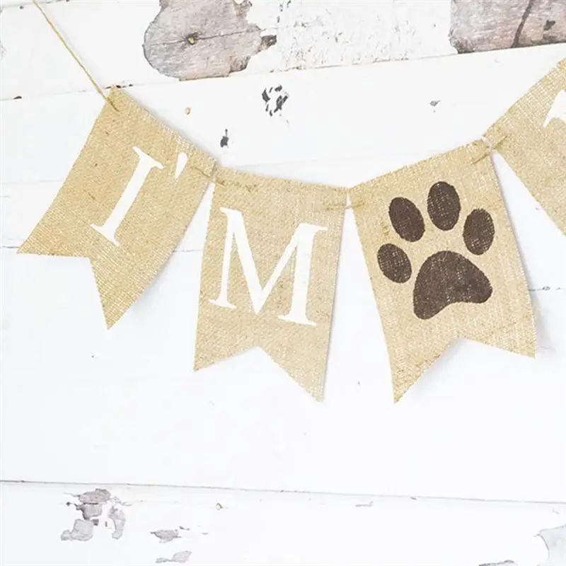 1 Pcs Pull Flag Cute Linen Pet Dog Animal I'm 1 Design Garland Banner Pull Flag Decoration for Birthday
1 Pcs Pull Flag Cute Linen Pet Dog Animal I'm 1 Design Garland Banner Pull Flag Decoration for Birthday