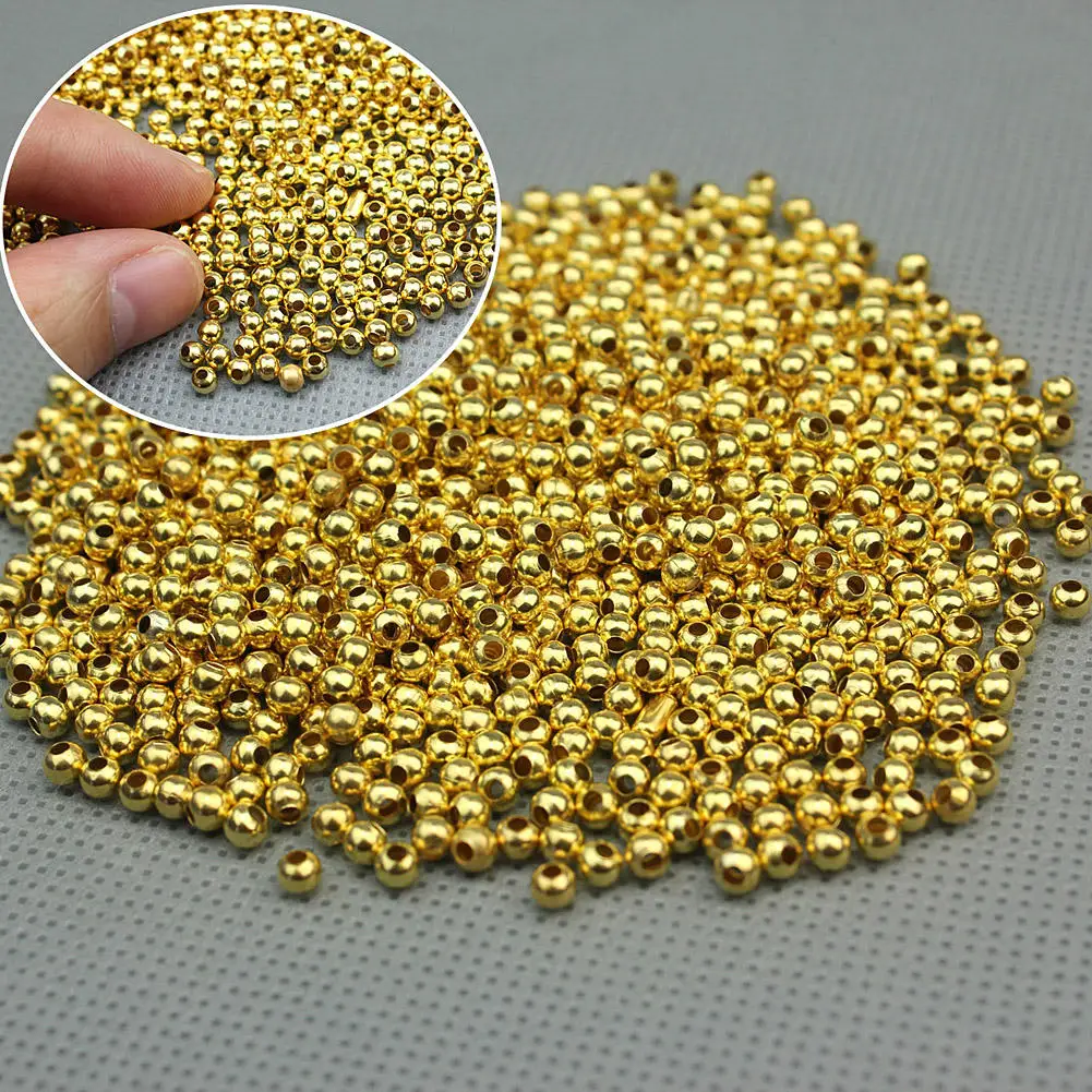 1000pcs Jewelry DIY Making Gold/Silver Plated Smooth Round Ball Spacer Bead 3mm Jewelry Findings Charms
1000pcs Jewelry DIY Making Gold/Silver Plated Smooth Round Ball Spacer Bead 3mm Jewelry Findings Charms