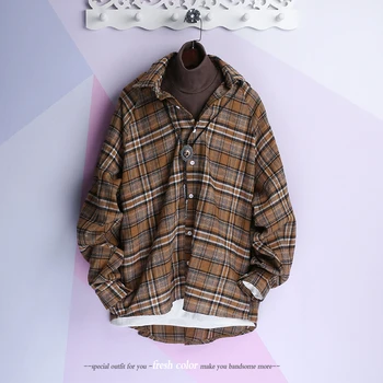 Spring New Plaid Shirt Men's Fashion Retro Trend Wild Casual Shirt Man Streetwear Loose Long-sleeved Shirt Male Clothes M-XL
Spring New Plaid Shirt Men's Fashion Retro Trend Wild Casual Shirt Man Streetwear Loose Long-sleeved Shirt Male Clothes M-XL
