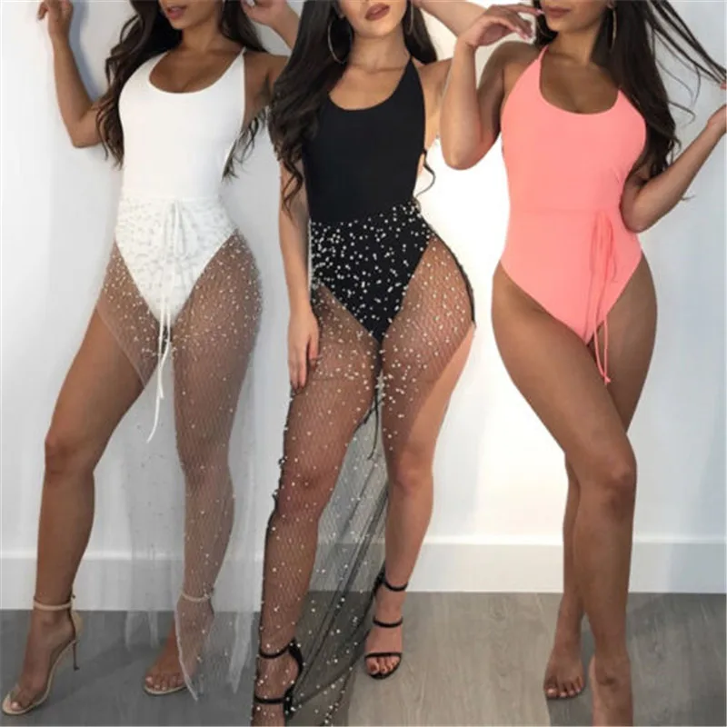 Women One Piece Swimsuit Monokini Push Up Bikini Brazilian Pure Color Bathing Suit Beachwear New Maxi Wrap Skirt Bikini Cover Up
Women One Piece Swimsuit Monokini Push Up Bikini Brazilian Pure Color Bathing Suit Beachwear New Maxi Wrap Skirt Bikini Cover Up