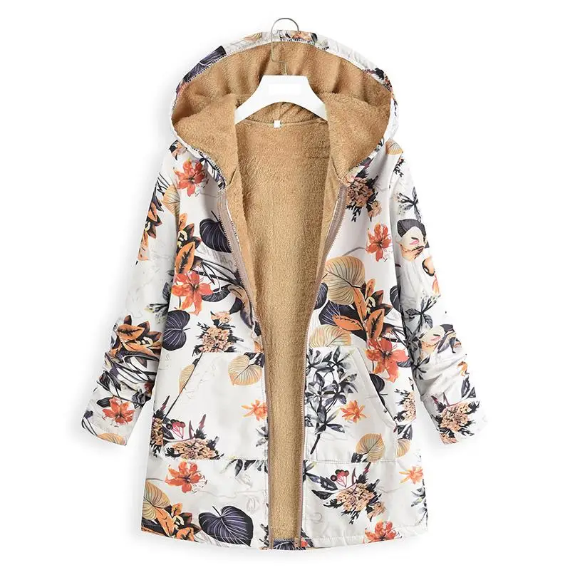 2019 Flower Print Coat Women Jacket Cotton Long Hooded Neck Ladies Casual Coats Woman Clothing Woollen Warm Winter Coat SJ1116C
2019 Flower Print Coat Women Jacket Cotton Long Hooded Neck Ladies Casual Coats Woman Clothing Woollen Warm Winter Coat SJ1116C