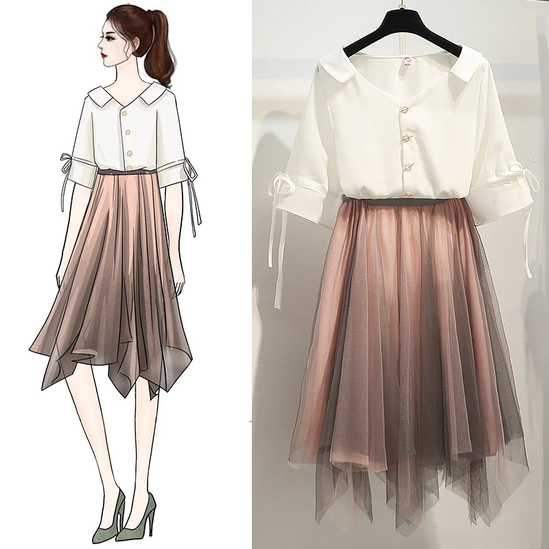 new suit women design fashion fairy shirt skirt two-piece outfit white chiffon top & pleated skirts vestidos girl outfits
new suit women design fashion fairy shirt skirt two-piece outfit white chiffon top & pleated skirts vestidos girl outfits