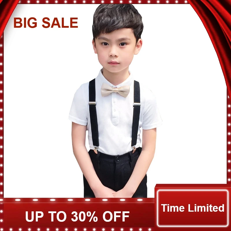 Boys Summer 4Pcs Wedding Suit with Bowtie Kids Formal Performance Suit Boys Shirt/T-shirt+Shorts Uniform Costume
Boys Summer 4Pcs Wedding Suit with Bowtie Kids Formal Performance Suit Boys Shirt/T-shirt+Shorts Uniform Costume