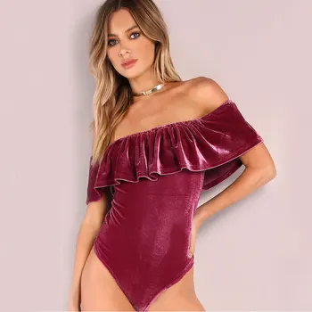 #1526 Summer Sexy Lotus Leaf Edge Bodysuit Women Sexy Skinny Body Ladies Combinaison Short Femme Bodycon Off Shoulder Tops
#1526 Summer Sexy Lotus Leaf Edge Bodysuit Women Sexy Skinny Body Ladies Combinaison Short Femme Bodycon Off Shoulder Tops