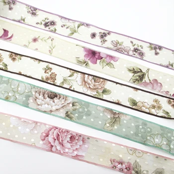 David accessories 40mm flowers series printed linen&cotton ribbon 25 yards,DIY handmade materials,25Yc2494
David accessories 40mm flowers series printed linen&cotton ribbon 25 yards,DIY handmade materials,25Yc2494