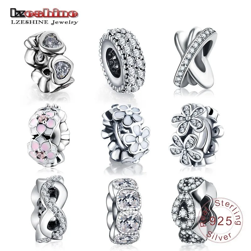 LZESHINE S925 Zirconia & Silver Spacer Charms Beads Fit Original Brand Bracelets Sterling Silver Jewelry DIY Accessories Gift
LZESHINE S925 Zirconia & Silver Spacer Charms Beads Fit Original Brand Bracelets Sterling Silver Jewelry DIY Accessories Gift