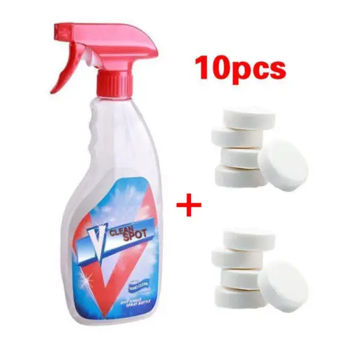 10pcs Multi Functional Effervescent Cleaner Set Spray Bottle Home Spot Remover Household Cleaning
10pcs Multi Functional Effervescent Cleaner Set Spray Bottle Home Spot Remover Household Cleaning