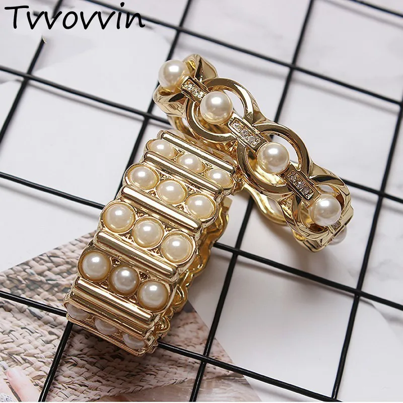 TVVOVVIN Pearl Golden Metal Bracelet Women Clothes Accessories Circlet Bangles Wristlet 2019 Autumn New Gold Color Q933
TVVOVVIN Pearl Golden Metal Bracelet Women Clothes Accessories Circlet Bangles Wristlet 2019 Autumn New Gold Color Q933