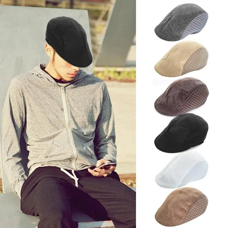 6 Colors New Autumn Style Comfortable Breathable Linen Beret Flat Cap Peaked Cap Golf Hat For Men & Women
6 Colors New Autumn Style Comfortable Breathable Linen Beret Flat Cap Peaked Cap Golf Hat For Men & Women