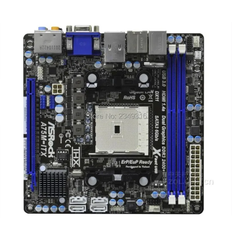 Mini-itx MINI HTPC For ASRock A75M-ITX Original Used Desktop Motherboard A55 Socket FM1 DDR3 SATA2 USB2.0 Micro ATX
Mini-itx MINI HTPC For ASRock A75M-ITX Original Used Desktop Motherboard A55 Socket FM1 DDR3 SATA2 USB2.0 Micro ATX