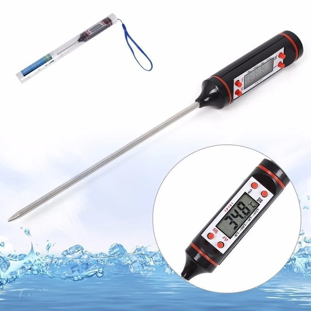 

1 Pcs Electronic Digital Foods Thermometer For Cake Candy Fry BBQ Food Meat Temperature Household Thermometers with Long Probe