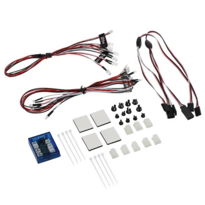 1 Set 12 LED Lighting System Kit Simulation Flash Lights For 1/10 RC Car Truck 6 White 4 Orange 2 Red LED Lights
1 Set 12 LED Lighting System Kit Simulation Flash Lights For 1/10 RC Car Truck 6 White 4 Orange 2 Red LED Lights