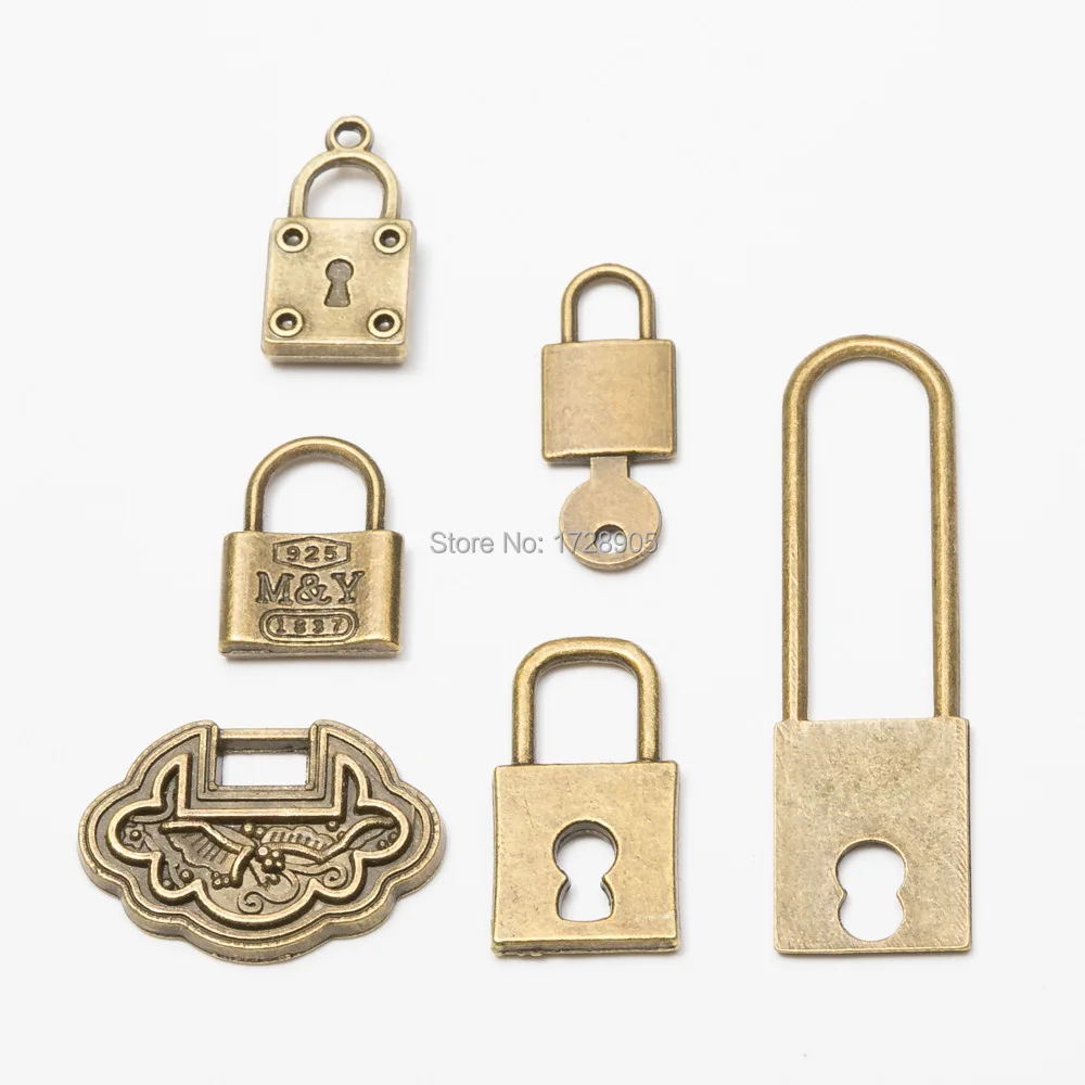 Charms Lock Antique Making pendant fit Vintage Tibetan Bronze DIY bracelet necklace longevity lock key shape charm 10pcs
Charms Lock Antique Making pendant fit Vintage Tibetan Bronze DIY bracelet necklace longevity lock key shape charm 10pcs