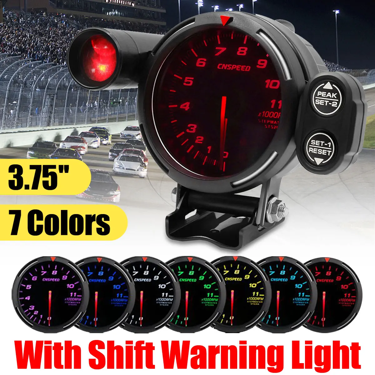 3.75'' 80mm Digital Tachometer Gauge LED Light for Auto Meter with Shift Light+Stepping Motor Fits All 12V 4/6/8 Cylinder Car
3.75'' 80mm Digital Tachometer Gauge LED Light for Auto Meter with Shift Light+Stepping Motor Fits All 12V 4/6/8 Cylinder Car