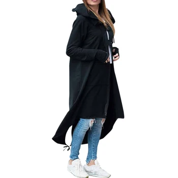 NEW-Women Fashion Loose Long Sleeve Zipper Warm Hooded Long Coat Ladies Casual Solid Irregular Long Sweatshirt Jackets Outwear
NEW-Women Fashion Loose Long Sleeve Zipper Warm Hooded Long Coat Ladies Casual Solid Irregular Long Sweatshirt Jackets Outwear
