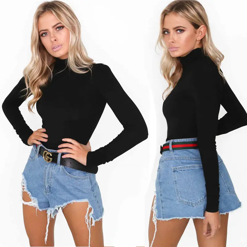 New Fashion Women Clothes Ladies Bodysuit Stretch Leotard Long Sleeve Body TopsTurtle Neck Jumpsuit Casual Women Clothes
New Fashion Women Clothes Ladies Bodysuit Stretch Leotard Long Sleeve Body TopsTurtle Neck Jumpsuit Casual Women Clothes