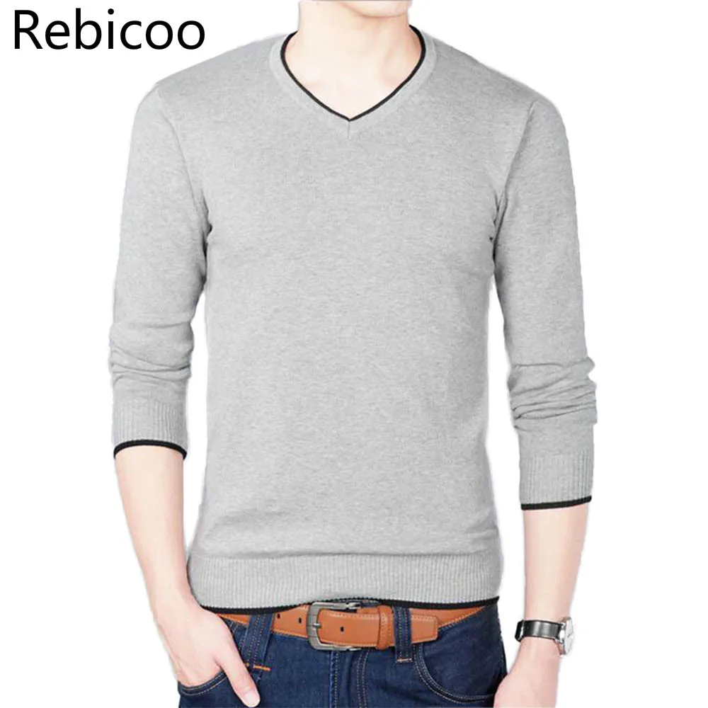 2018 Autumn And Winter New Men's Long-sleeved Sweater Slim V-neck Pure Color Men's Business Casual Sweater outwear
2018 Autumn And Winter New Men's Long-sleeved Sweater Slim V-neck Pure Color Men's Business Casual Sweater outwear