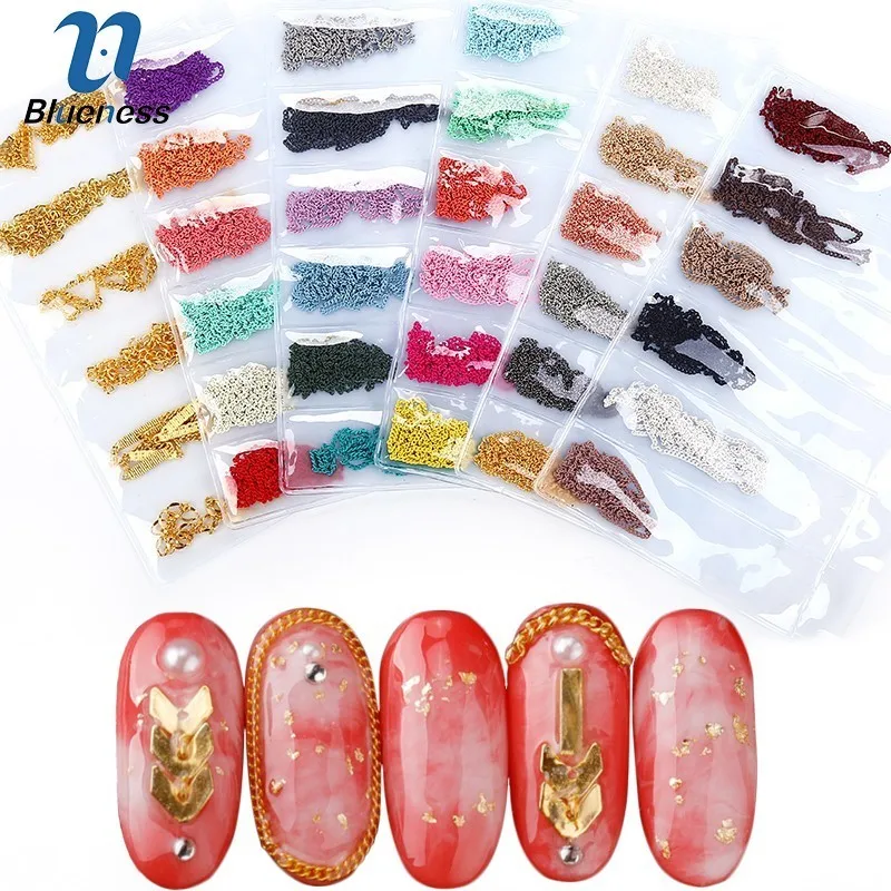 Blueness 6Pcs/Pack 3D Nails Art Decorations Charm Mixed Chain Metal Chain Design DIY Nail Art Studs Accessories JH751
Blueness 6Pcs/Pack 3D Nails Art Decorations Charm Mixed Chain Metal Chain Design DIY Nail Art Studs Accessories JH751